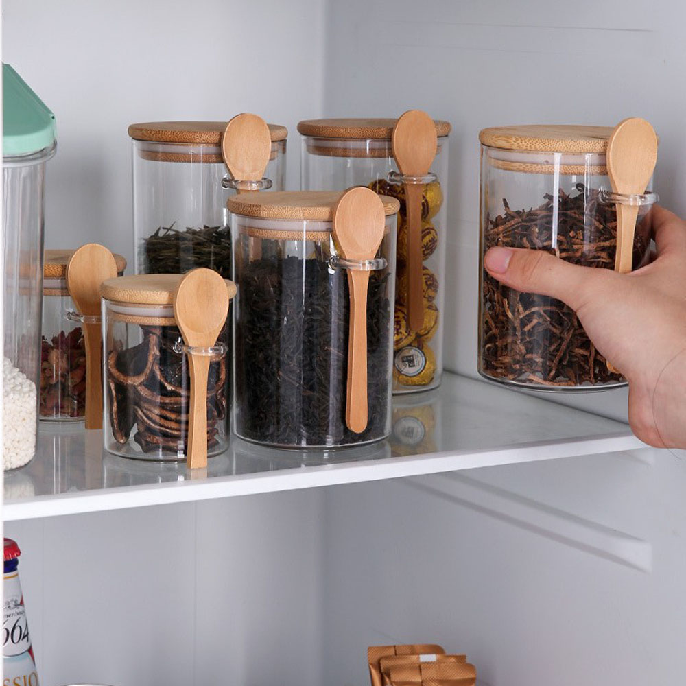 Canister Coffee Sugar Tea - Hava Geçirmez Gıda Saklama Plastik Kapları