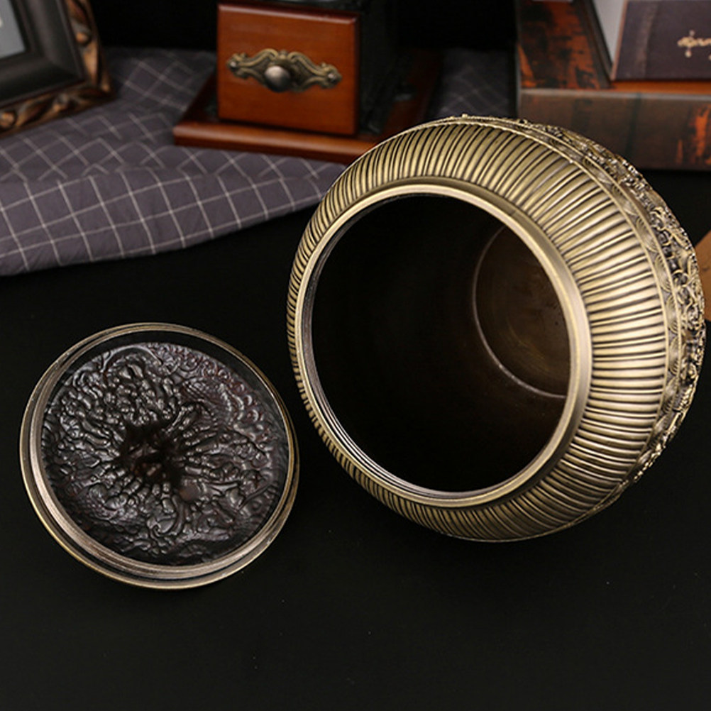 Canister Coffee Sugar Tea - Gevşek Çay Saklama Kapları Metal Dairesel