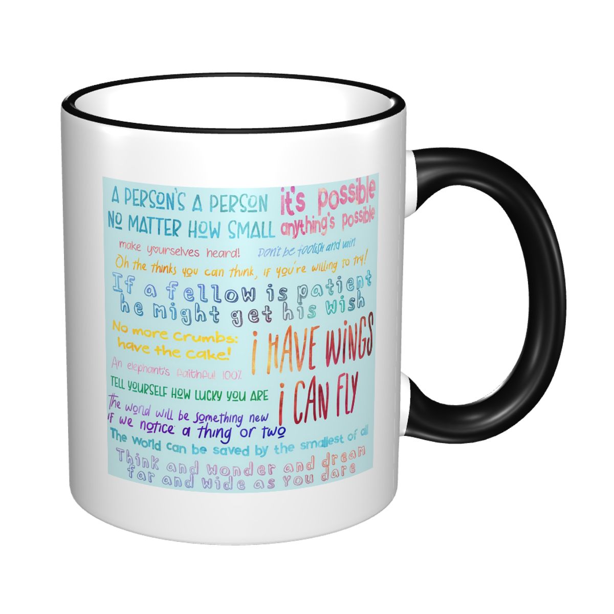 Coffee Tea Quotes - Seussical Sözler Seti Kupa Komik Seramik