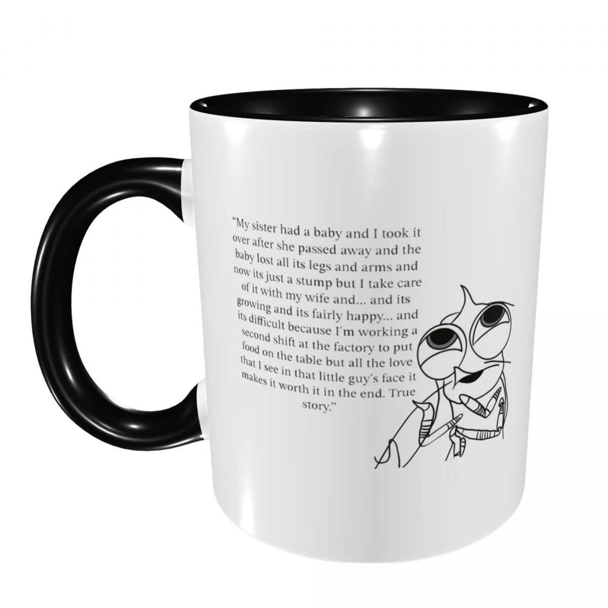 Coffee Tea Quotes - Köpekbalığı Masalları Karides Alıntı Kupa Komik