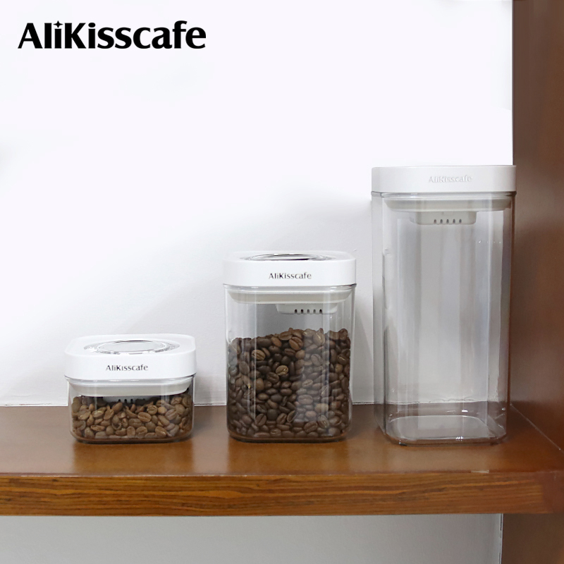 Coffee Tea Espresso Machines - AliKisscafe Kahve Çekirdeği Saklama Kabı Vakum