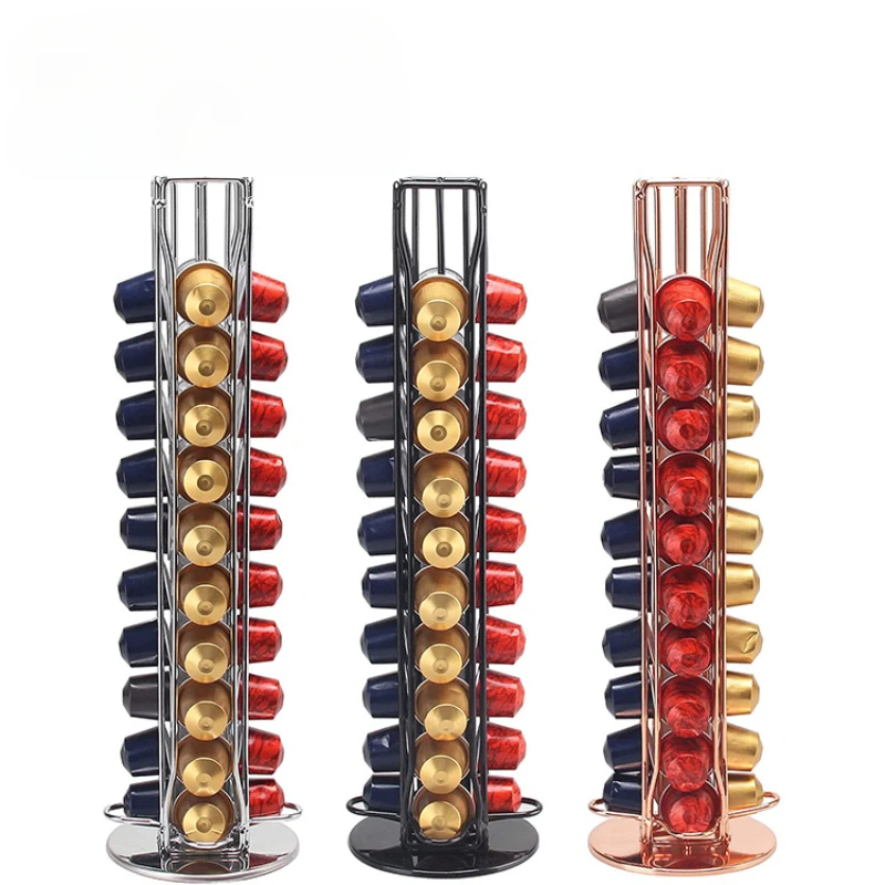 Coffee Capsule Holder - 1 adet 40 Pod kahve kapsülleri