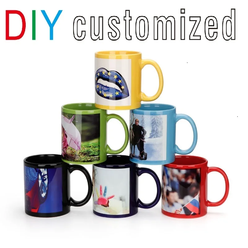 Coffee Tea Photos - Siyah fincan DIY Logo seramik kupa,