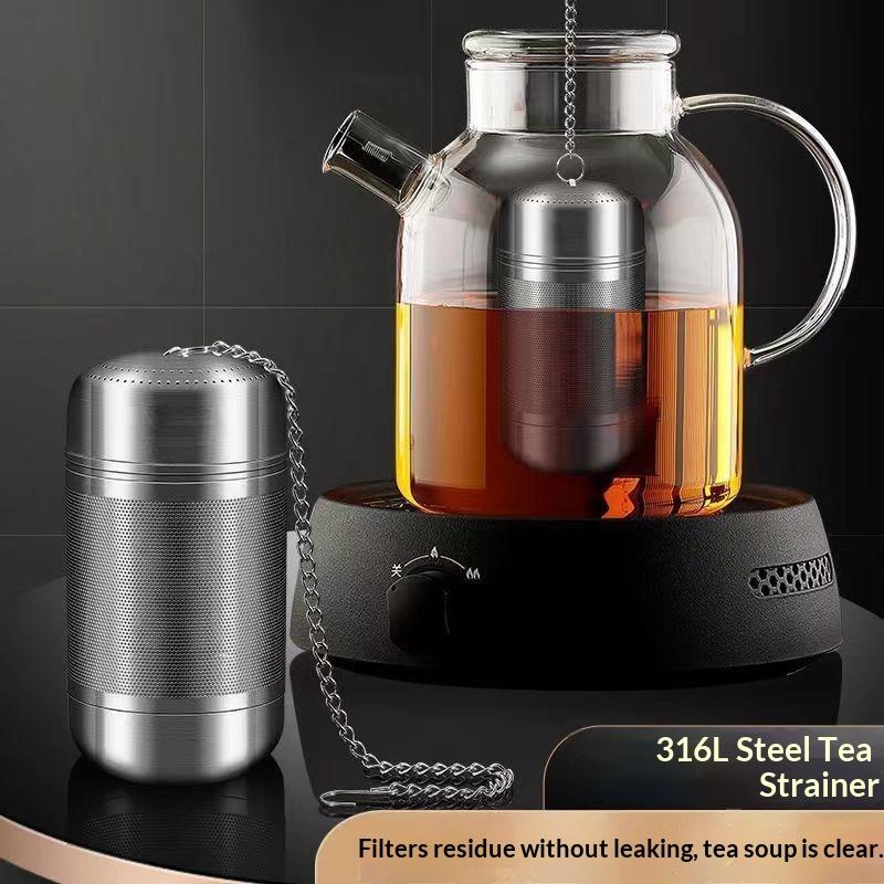Coffee Leaves Tea - Paslanmaz Çelik İnce Gözenekli Çay Demleme