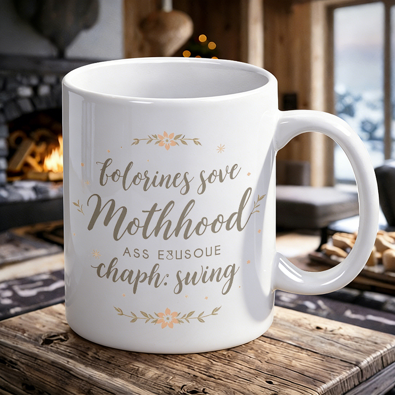 Coffee Tea Quotes - Rahatlatıcı Anneler Günü Çiçek Desenli Seramik