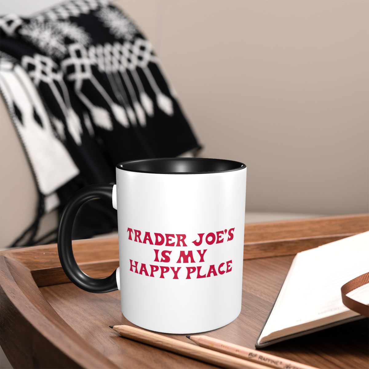Trader Joe's Benim Mutluluk Ye - Coffee Tea Quotes incelemesi ve fiyatı