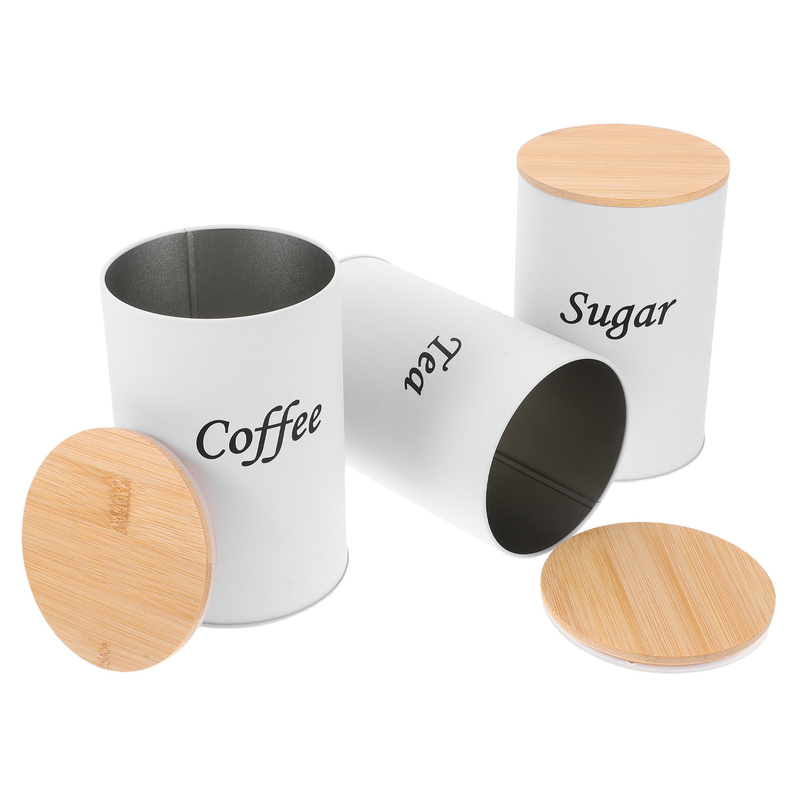 3 adet hava geçirmez yuvarlak  - Canister Coffee Sugar Tea incelemesi ve fiyatı