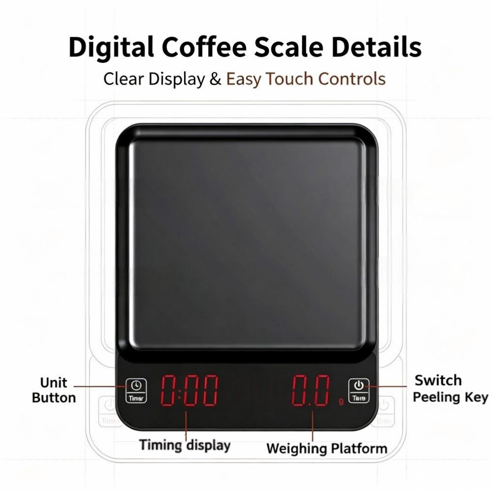 3kg/0.1g Yüksek Hassasiyetli D - Coffee & Tea Garden Lincoln Menu incelemesi ve fiyatı