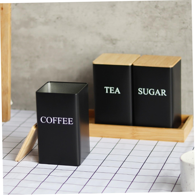 3'lü Çay Kahve Şeker Saklama K - Canister Coffee Sugar Tea incelemesi ve fiyatı