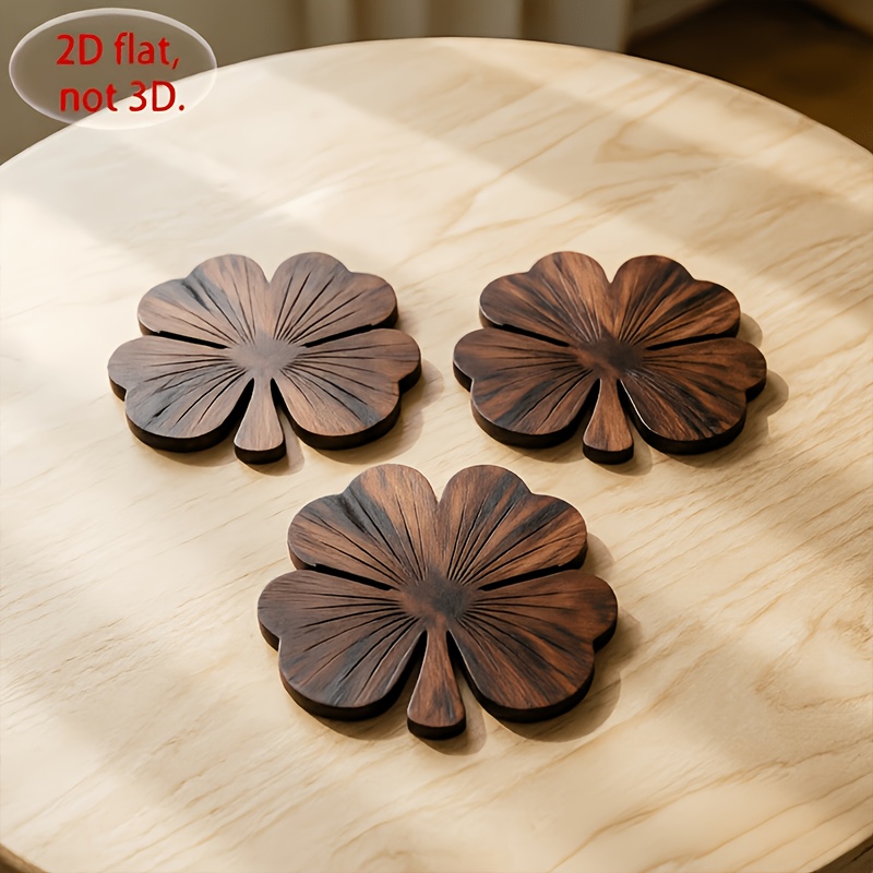 4 Adet 2D Düz Yonca Ahşap Bard - Coffee Tea Mix incelemesi ve fiyatı