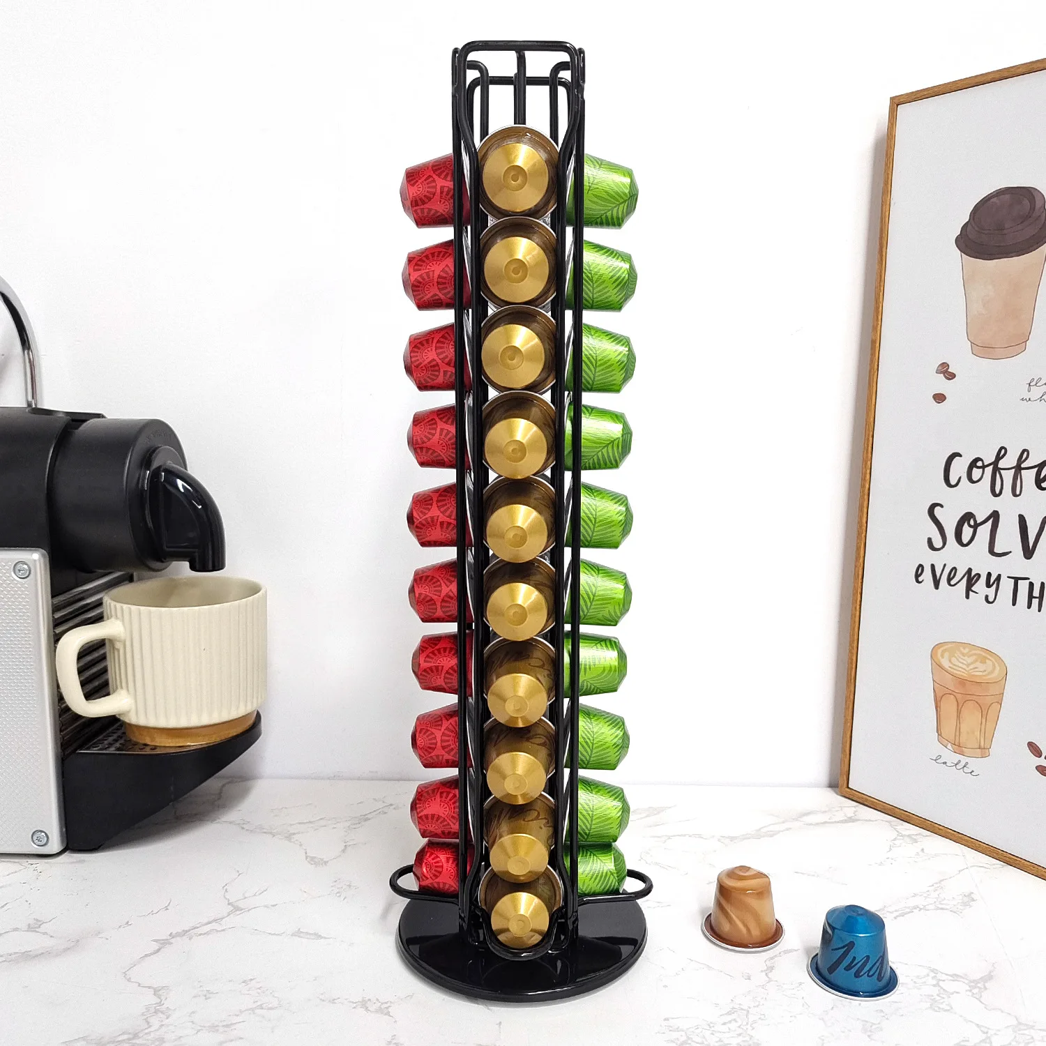 1 adet 40 Pod kahve kapsülleri - Coffee Capsule Holder incelemesi ve fiyatı