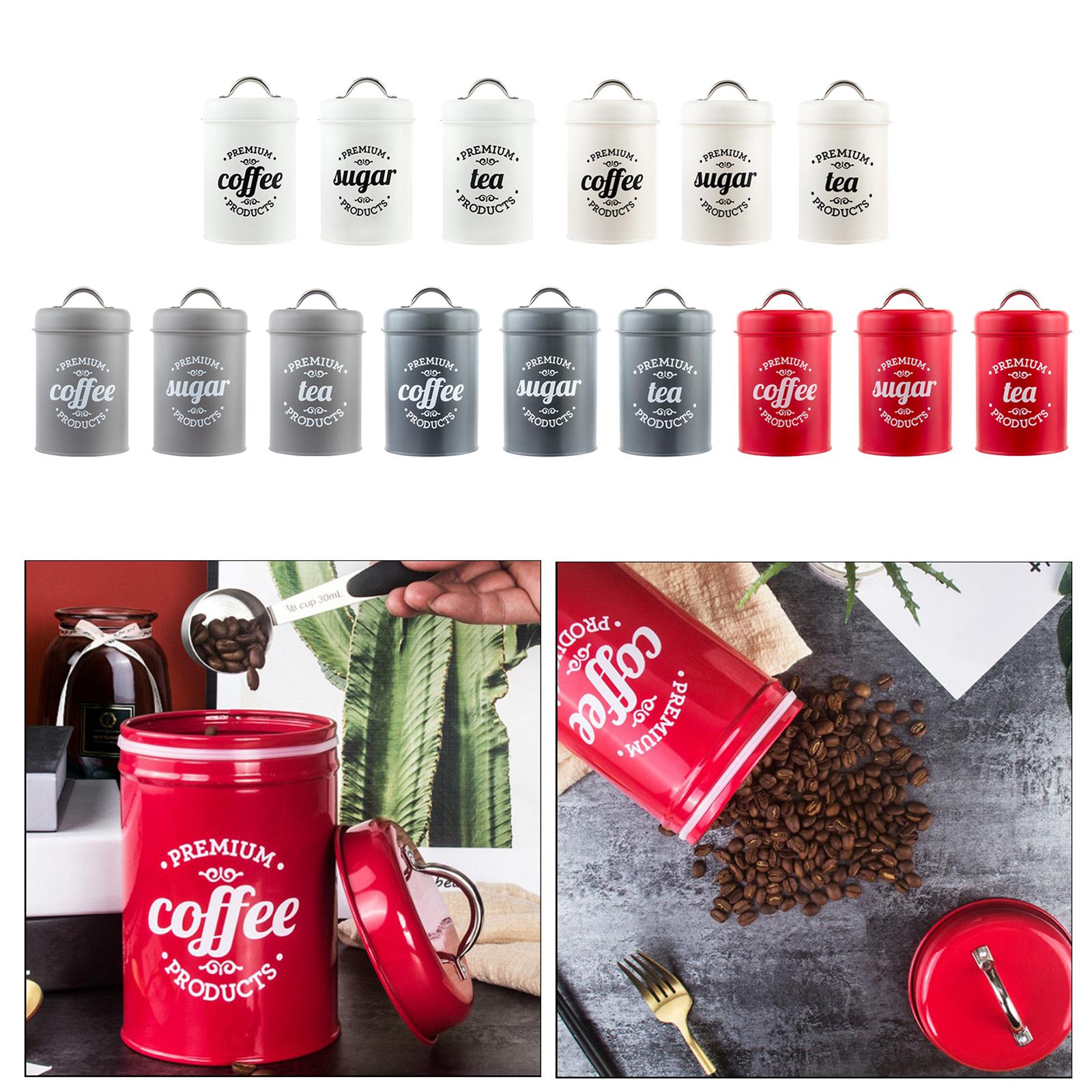 Metal Mutfak Saklama Kabı Seti - Canister Coffee Sugar Tea incelemesi ve fiyatı