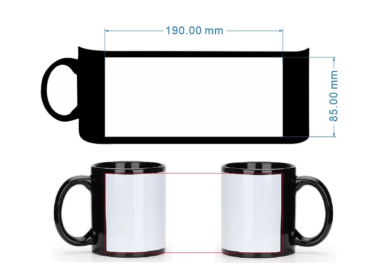 Siyah fincan DIY Logo seramik  - Coffee Tea Photos incelemesi ve fiyatı